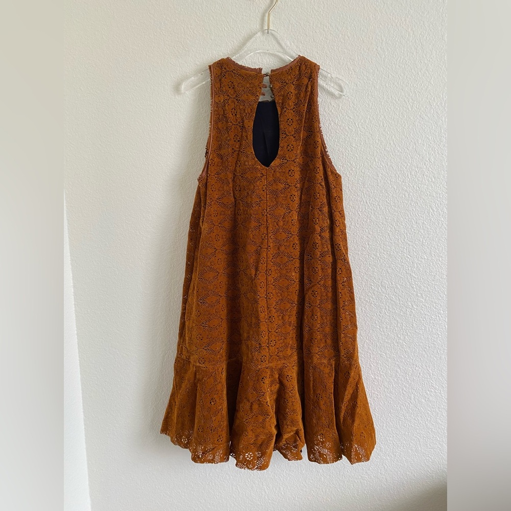 Maeve Mustard Lace Mini Dress - Picture 8 of 8